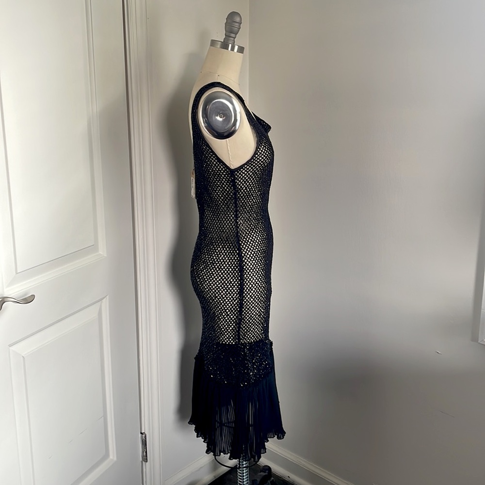 All Saints Black Beaded Dress - Picture 2 of 5